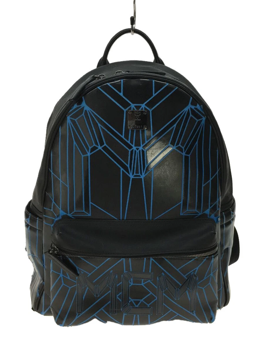Blue and black mcm clearance bag
