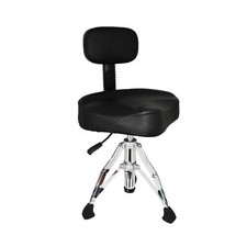 Drum Throne with Backrest, Heavy Duty Adjustable Hydraulic Drum Chair Motorcy...