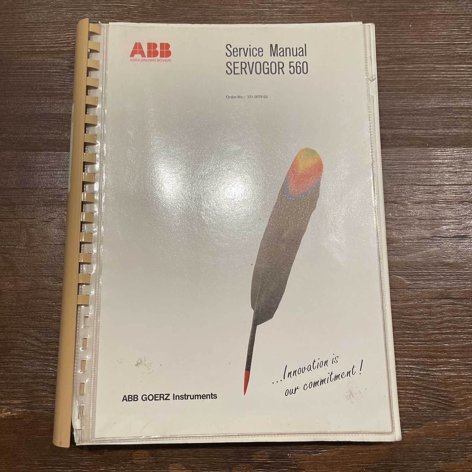 ABB Goerz Instruments Servogor 560 Service Manual Order-No: 331 0079 03