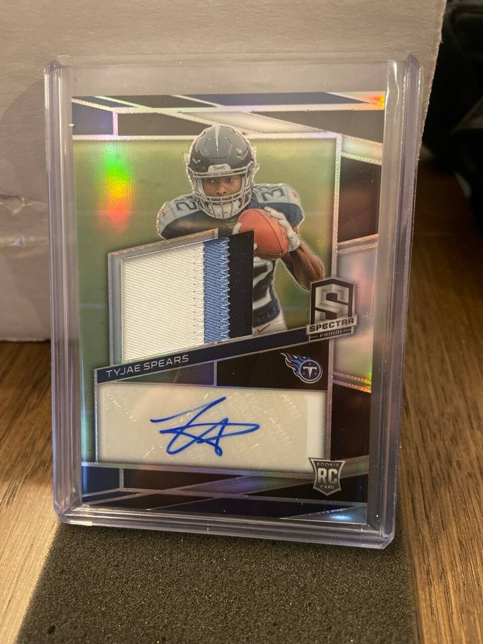 2023 Panini Spectra Tyjae Spears /99 Prizm RPA Rookie Patch Auto RC #237