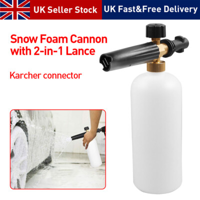 1L Schaumlanze Schaumkanone Hochdruck Düse Snow Foam Lance Gun für Kärcher K2-K7