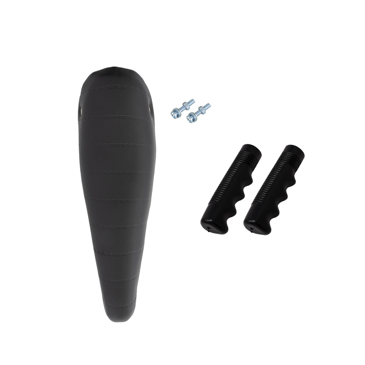 16" OG LOWRIDER SOLID BLACK BANANA SEAT W/LOWRIDER BLACK GRI