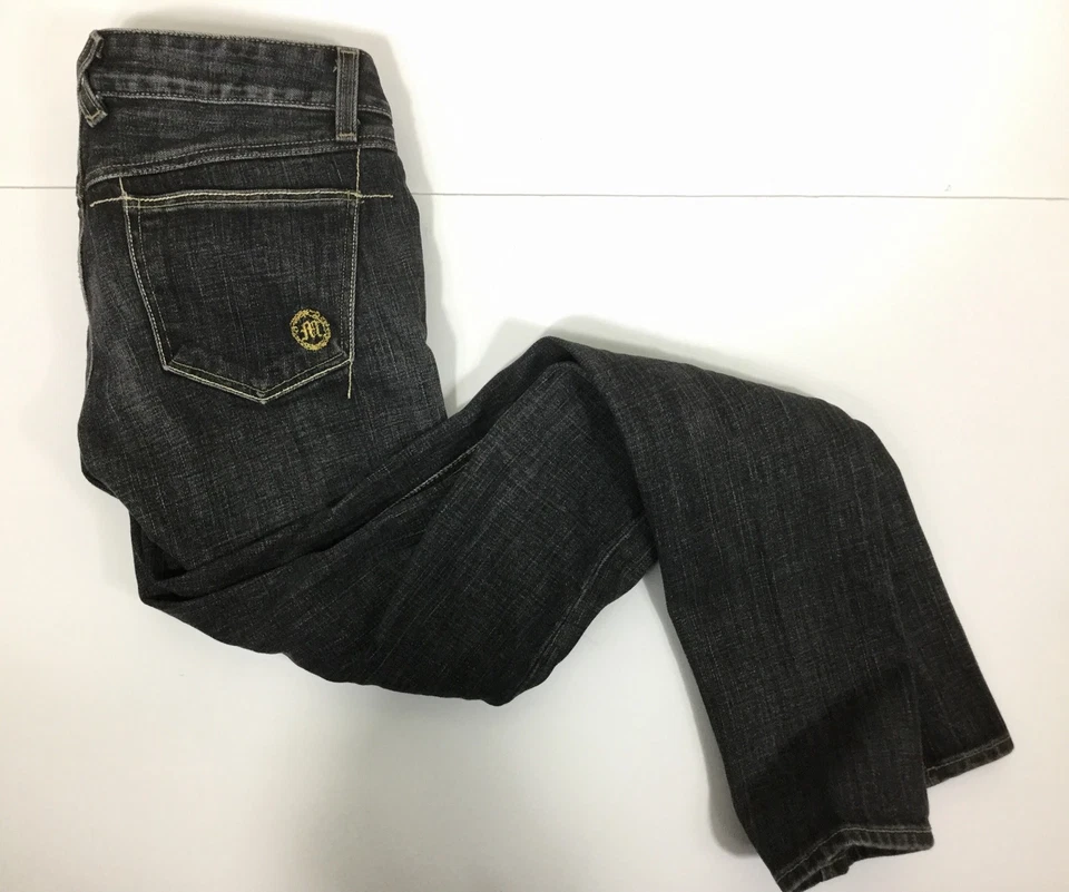 Pantalones de mezclilla elásticos ajustados negros desgastados Morphine Generation 26 para mujer Foto 2 de 4