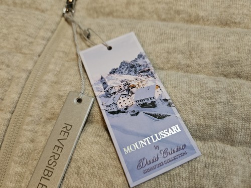 MOUNT LUSSARI by Daniel Cremieux 100% cashmere reversible duck down filling vest - Picture 4 of 14