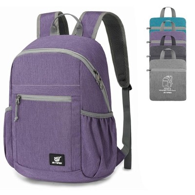 Anti Theft Hiking Backpack, 18L RFID Packable Travel Daypack, Lightweight Fol...