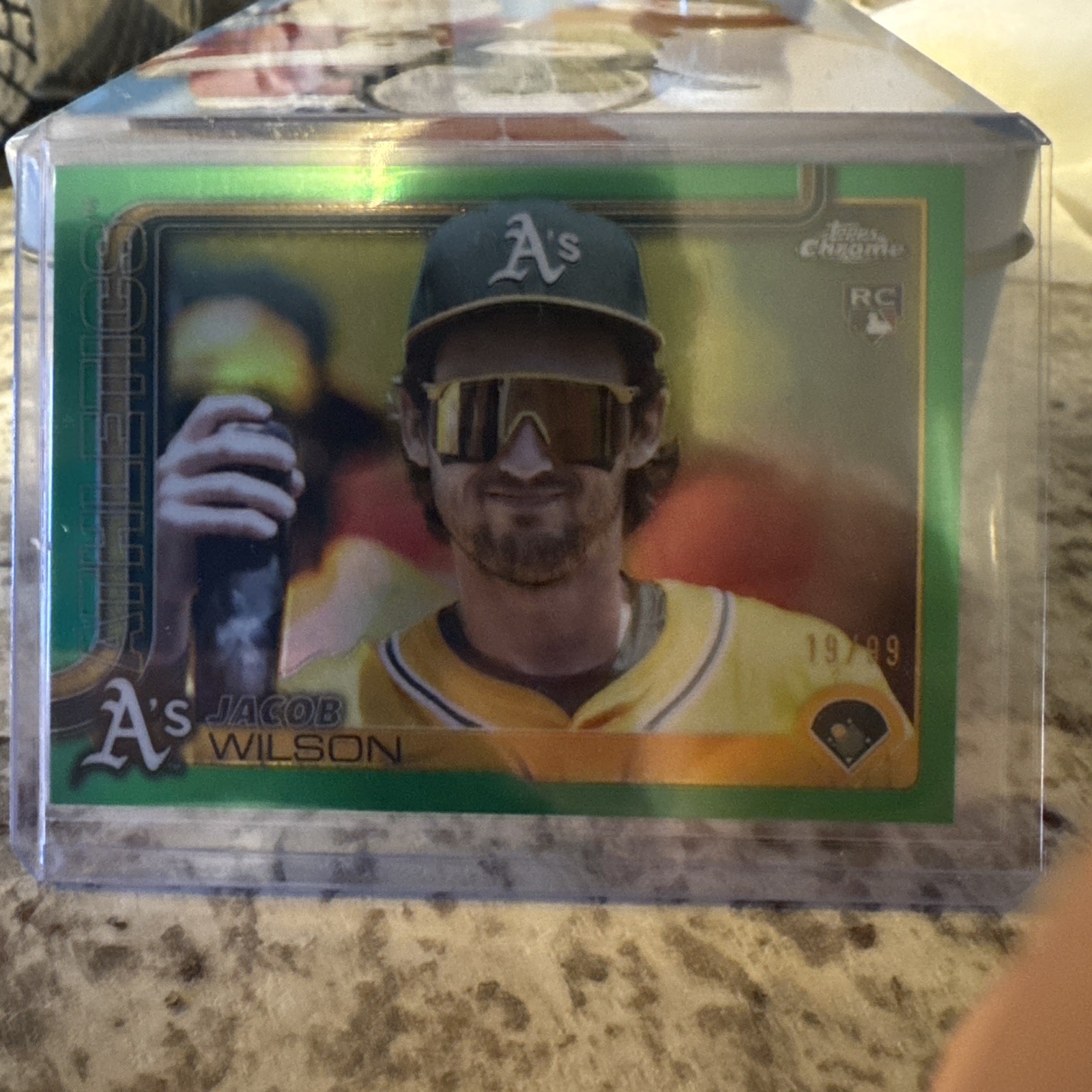 2025 Topps Chrome - Jacob Wilson #96 Green Refractor /99 (RC)