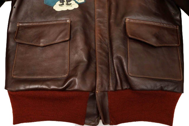 Buzz Rickson's A-2 Jacket Red Rib Version Back Pa… - image 4