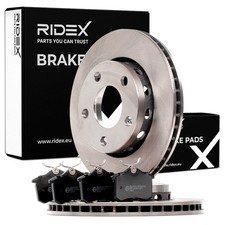 RIDEX Bremsenset Hinten Bremsscheiben Beläge für VW PASSAT Variant (3B6) PASSAT