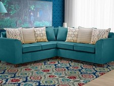 JASPER 2 CORNER 2 SOFA IN TEAL PLUSH