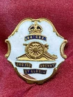 WW1 RA Royal Artillery Enamel sweetheart Brooch w/fixing