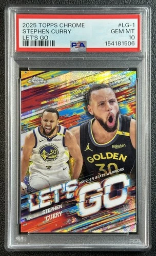 2025 Topps Chrome Stephen Curry Base (PSA 10)