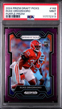 2024 PRIZM DRAFT PICKS #148 RUKE ORHORHORO PURPLE PRIZM PSA MINT 9