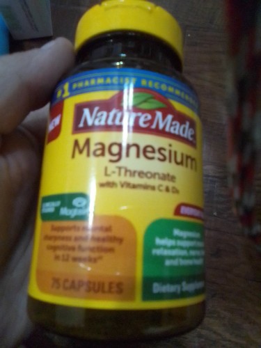 Nature Made Magnesium L-Threonate with Vitamin C & D3 75 Capsules #1 Pharmacist
