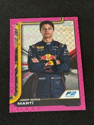 Josep Maria Marti 2025 Topps Chrome Formula 1 F2 Pink Checker /250 Portrait
