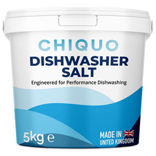 Chiquo Dishwasher Salt 5kg Tub - Made in the United Kingdom - High Purity 2.40 per kilo