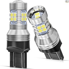 LED Bulbs for Reverse Lights, 6000K White with Projector Repl Model: 7443/7440