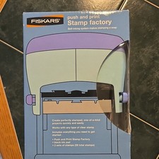 Fiskars Push and Print Stamp Factory Self-Inking System Stamping Tool