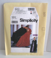 Simplicity 9452 Hooded or Capelet Capes Costume Misses', Men's, Teen's S-L 34-44