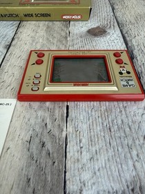 Nintendo Game & Watch MICKEY MOUSE MC-25 1981 W Box & English Instruction Tested