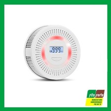 RILEVATORE MONOSSIDO DI CARBONIO + FUMO STAND ALONE A BATTERIA RILEVATORE GAS