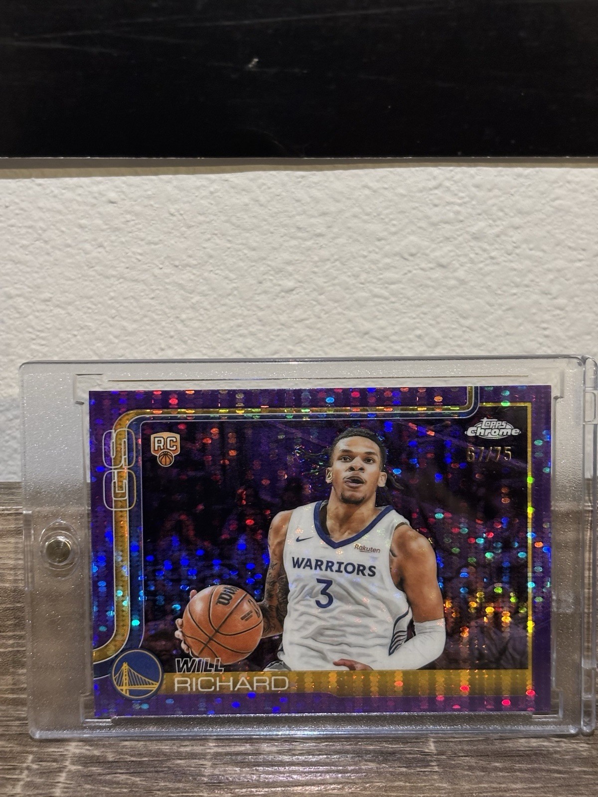 2025-26 Topps Chrome - Will Richard #287 Purple Wave Refractor /75 (RC)