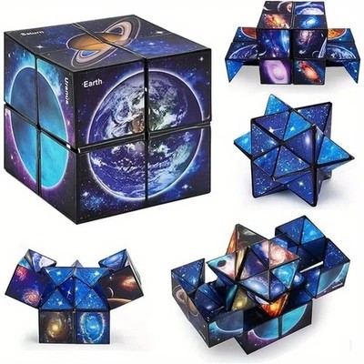 2in1 Zauberwürfel Sternenhimmel Infinity Cube 3d Puzzle Geduldspiel Geschen