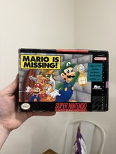 Mario Is Missing SNES Complete in Box CIB Tested Authentic Super Nintendo