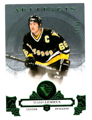 MARIO LEMIEUX 2017 UPPER DECK ARTIFACTS EMERALD /99 #131 PITTSBURGH PENGUINS