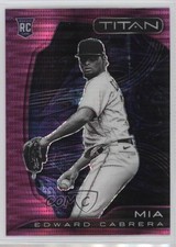 2022 Panini Chronicles Titan Pink Pulsar Prizm Edward Cabrera #6 0h26