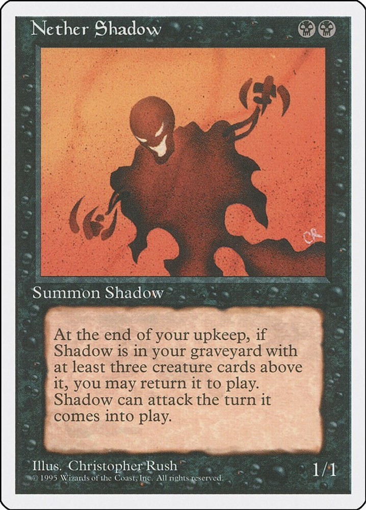 Nether Shadow Fourth Edition MTG 149 MP