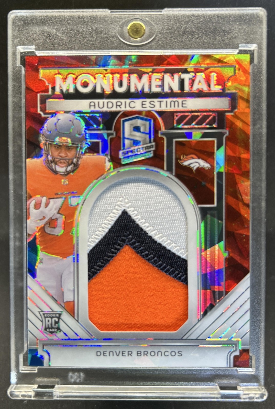 Audric Estime Panini Spectra Monumental Memorabilia #MMAEE Astral
