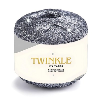 Twinkle Metallic Glitter Yarn Sparkle Fine 1 Light Fingering Weight Worsted G...