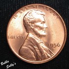 1956 D Lincon Cent UNCIRCULATED Red — photo 1