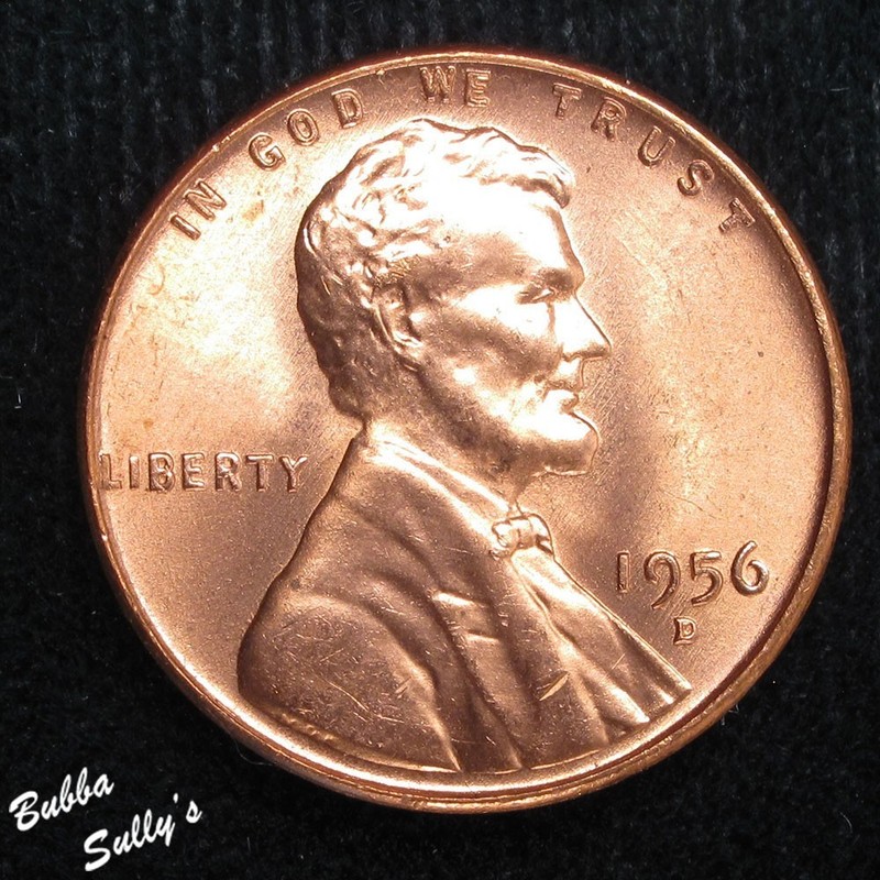 1956 D Lincon Cent UNCIRCULATED Red