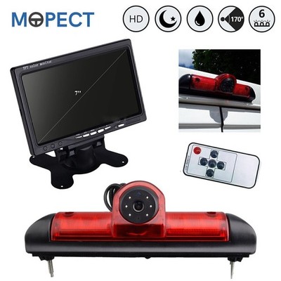 Mopect 7'' Monitor + Brake Light Parking Cameras For Peugeot Boxer Citroen Jumper