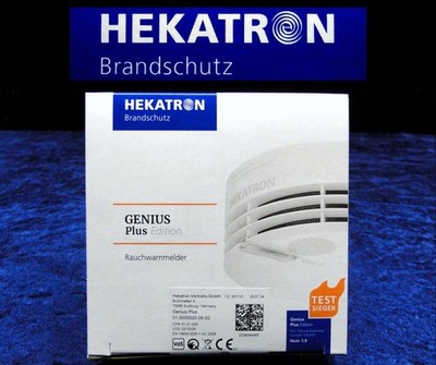 HEKATRON ''GENIUS Plus Edition'' Feuermelder, 10 Jahres Batterie & Klebepad OVP