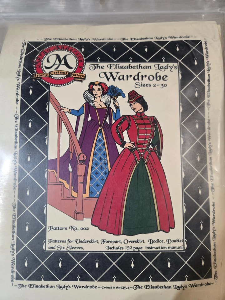 Complete Margo Anderson Historic Costume Patterns for Tudor and Elizabethan... - Image 3 of 4