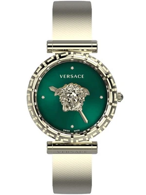 Versace VEDV01619 Damenuhr Palazzo Empire Greca Diamond 37mm 5ATM - Bild 1 von 2
