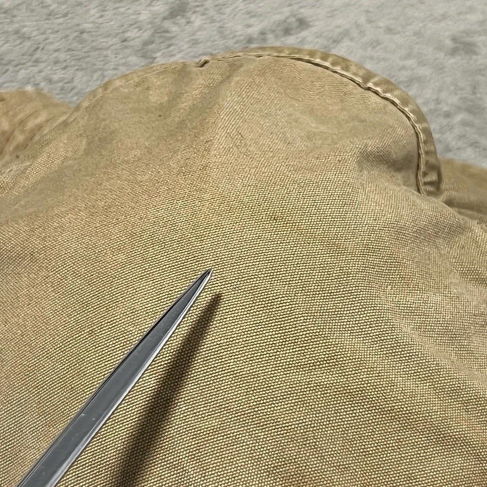 Quiksilver Hat OS Beige Embroidered Logo Adjustable Bucket Cap - Image 3 of 4