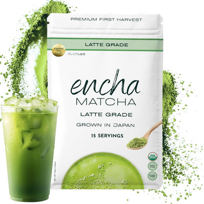 Matcha - Latte Grade Matcha Powder - Unsweetened, First Harvest, Organic Green T