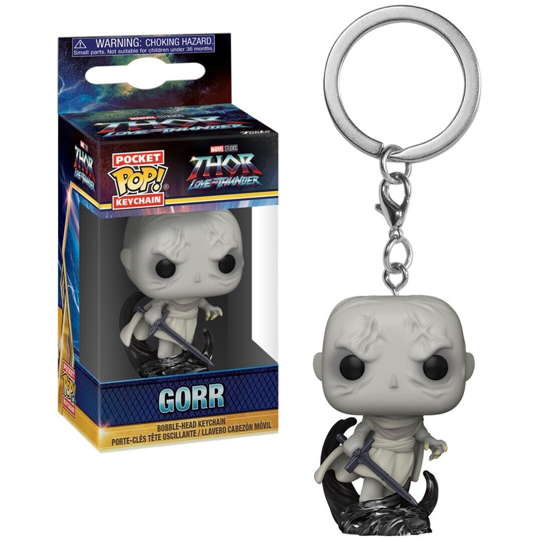Funko POP! Keychain Marvel Gorr Thor Love & Thunder Vinyl Keyring New