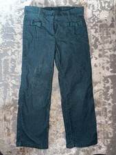 Janie and Jack Toddler Girl 5 Art Nouveau Fairy Teal Green Corduroy Pants Bow