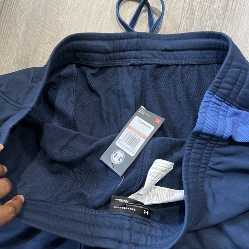 Under Armour EZ Knit Fleece Shorts Mens 3X Blue 9 Inch Inseam New - Picture 17 of 18