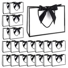20 Sets Gift Bags Bulk with Handles 11 x 4 x 8 Inch Large Thank You Paper Gif...