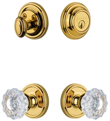 Grandeur GEOVER_SP_ESET_234 Georgetown Solid Brass Single - Brass