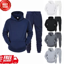 Men's Tracksuit Set Hoodie Jogging 2 Piece Gym Outfit Running Sportswear Casual