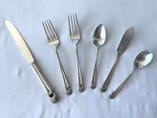 Lot of 6 - VTG Rogers Bros 1847 Silverplate Eternally Yours Floral Master