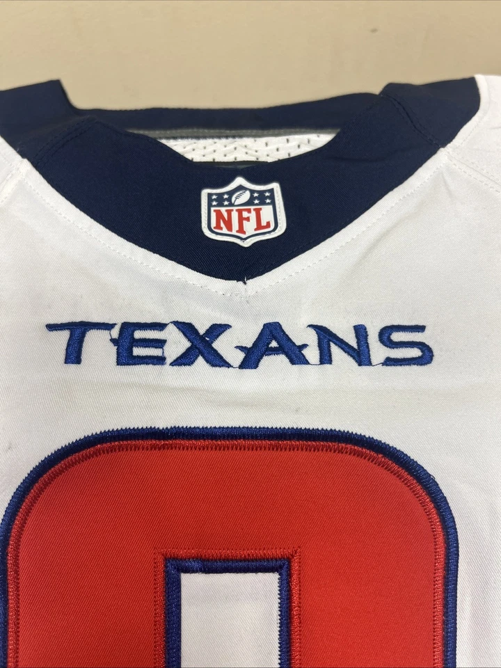 Camiseta de fútbol Nike para hombre blanca Houston Texans #8 Matt Schaub en el campo talla 48 Foto 4 de 4