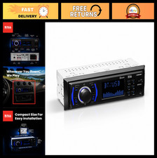 Bluetooth Car Stereo Single DIN, USB/AUX Input, AM/FM Radio, Hands-Free Calling