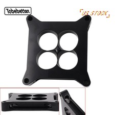 New 1"Thick Aluminum 4150 CNC Machined Carburetor Spacer Square Bore 4 Port BLK